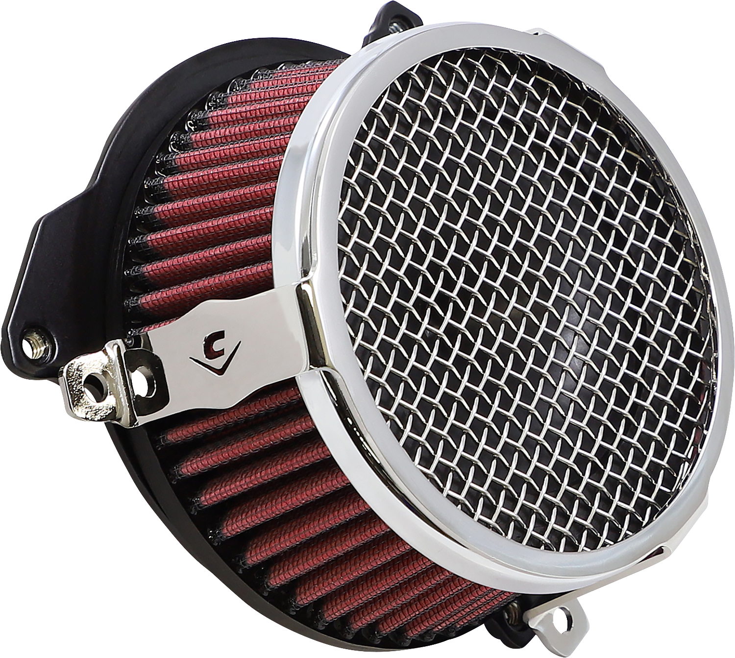 COBRA Air Filter - Plain - XL - Chrome 606-0103-03-SB