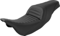SADDLEMEN Slim Roll & Pleat Seat - Black - '08-'23 FL 808-07B-161