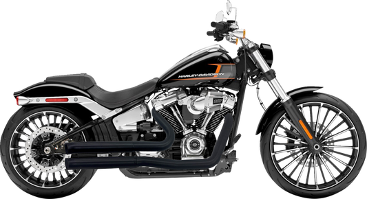 BASSANI XHAUST Pro Street Exhaust - Black - '18+ Softail 1S34DB