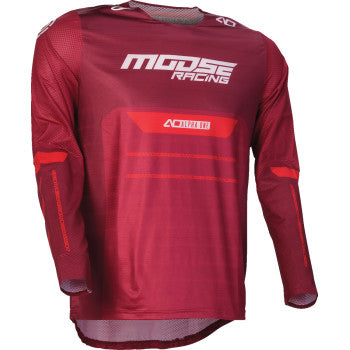 MOOSE OFFROAD Alpha One Jersey - Burgundy/White - Medium 2910-8312
