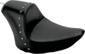 SADDLEMEN Heels Down Solo Seat - Without Backrest - Studded - Black - FXST 806-12-0011