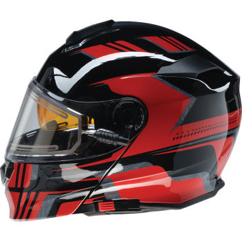 Z1R Solaris 2.0 Helmet - First Tracks - Electric - Dual Pane - Black/Red - Medium 0120-0827
