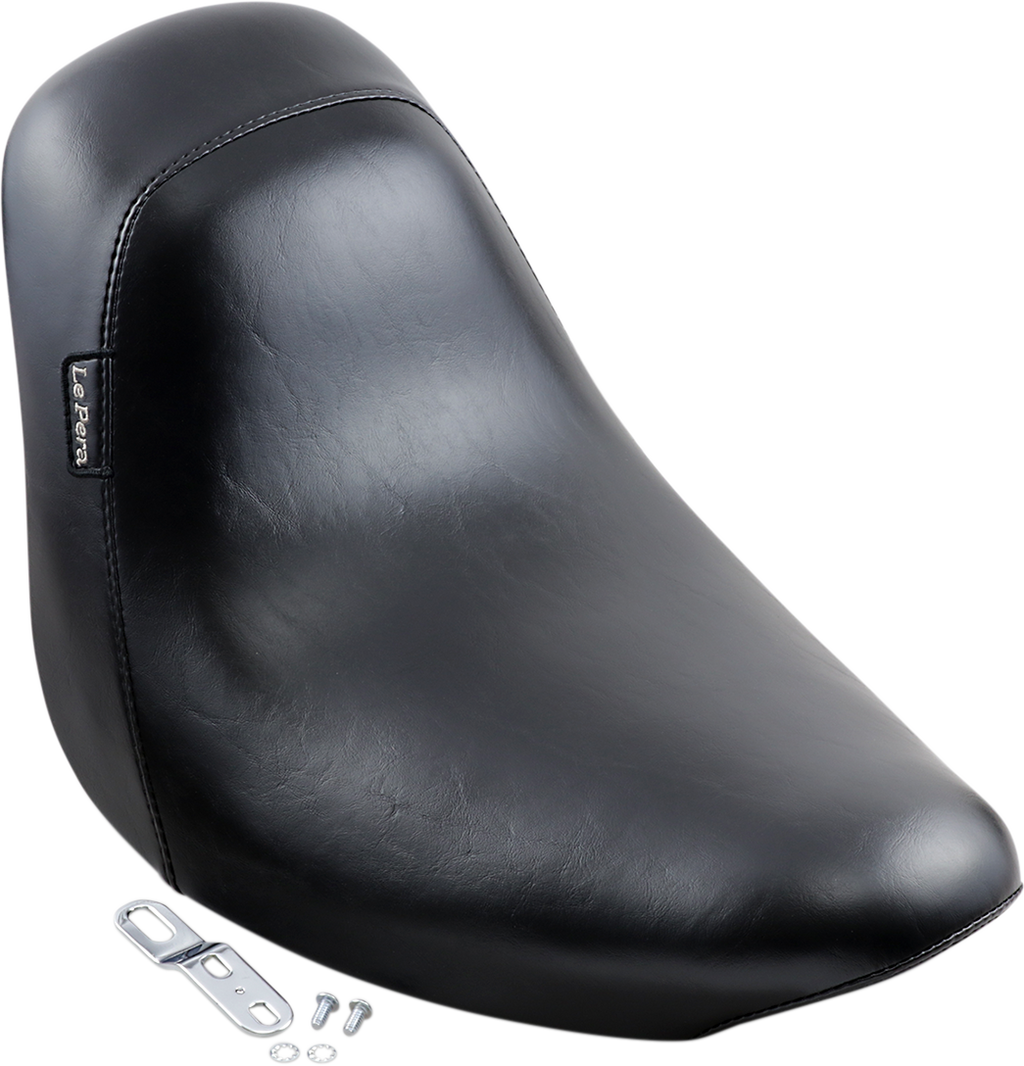 LE PERA Bare Bones Solo Seat - Smooth - Black - FXST LK-007