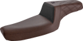 SADDLEMEN Unknown Industries Seat - Front Carbon Fiber/Black Gripper Lumbar/Rear Lattice Stitch - XL UN79-03-173BR