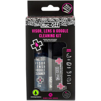 MUC-OFF Visor, Lens, & Goggle Cleaning Kit 202