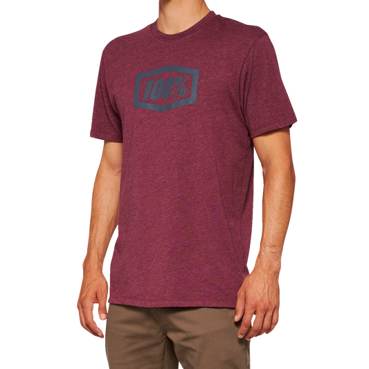 100% Icon T-Shirt - Maroon - Large 20000-00032