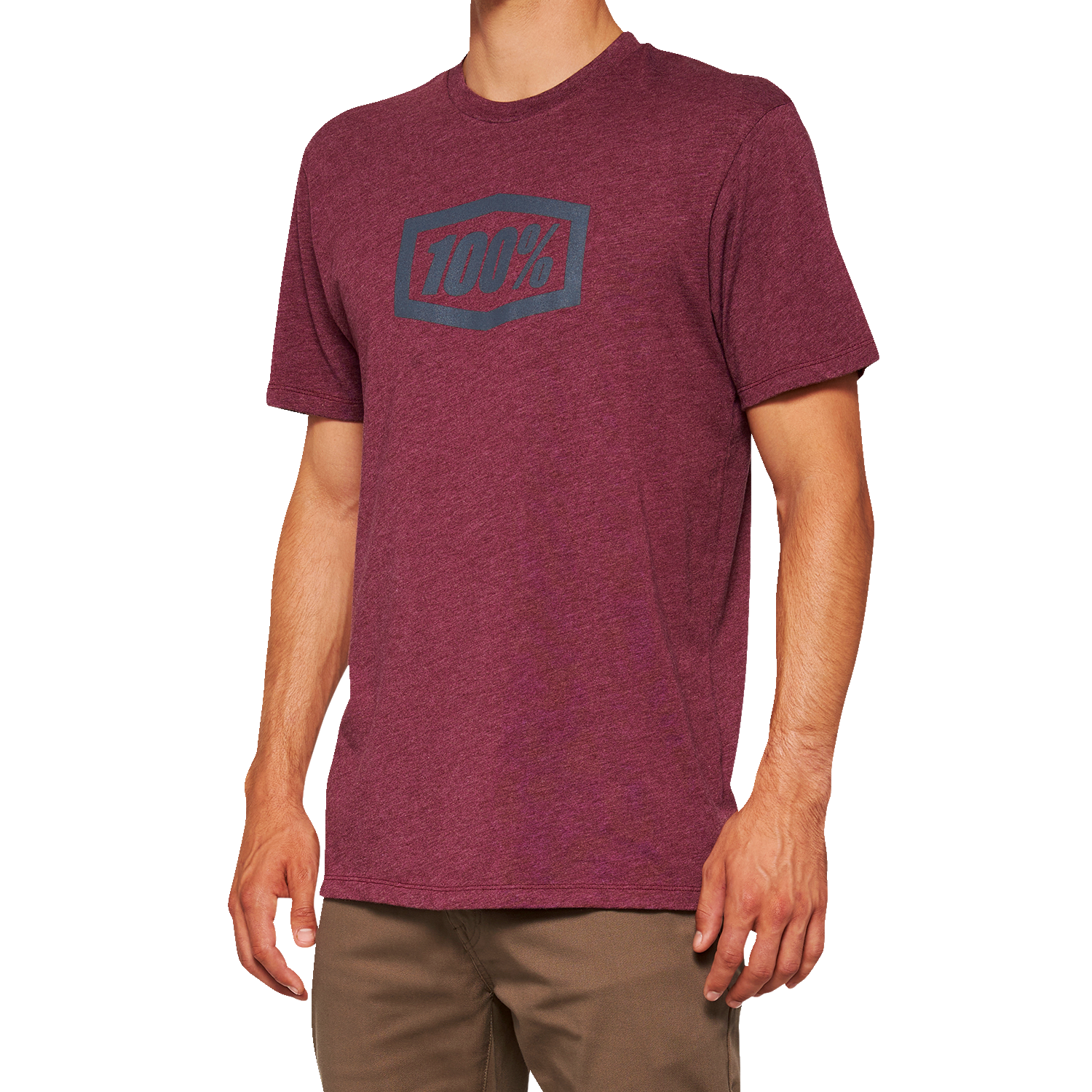 100% Icon T-Shirt - Maroon - Small 20000-00030