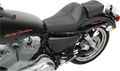 SADDLEMEN Dominator Pillion Pad - Standard Reach - Black w/ Gray Stitching 807-03-0162