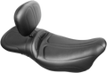 LE PERA Maverick Daddy Long Legs Seat - With Backrest - Black - Stitched - FLH '08+ LK-957DLTBR