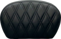 LE PERA Sissy Bar Pad - Single Diamond - Dull Black L-SBP01DM-DULL