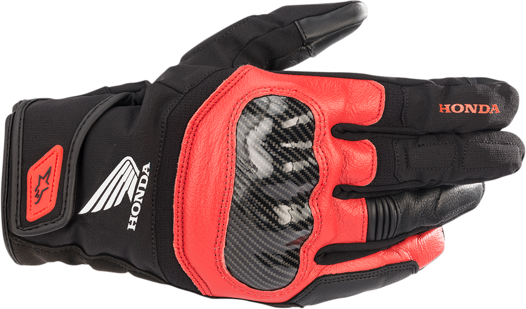 ALPINESTARS Honda SMX Z Drystar® Gloves - Black/Bright Red - XL 3527321-1303-XL