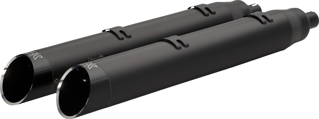 KHROME WERKS 4-1/2" War Hammer Mufflers - Black 202225
