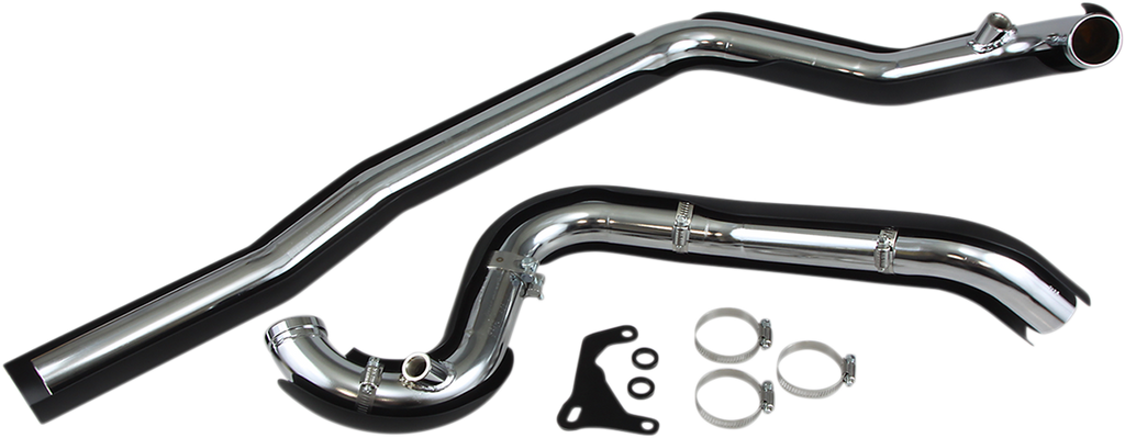 COBRA True Dual Headpipes - Black - '07-'08 FL 6251RB