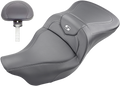 SADDLEMEN Roadsofa Seat - Carbon Fiber - with Backrest - Black - '09-'23 FLHTCUTG 808-07B-185TBR