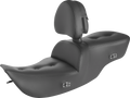 SADDLEMEN Pillow Top Roadsofa Seat - Heated - Black - with Backrest 897-06-181BRHC