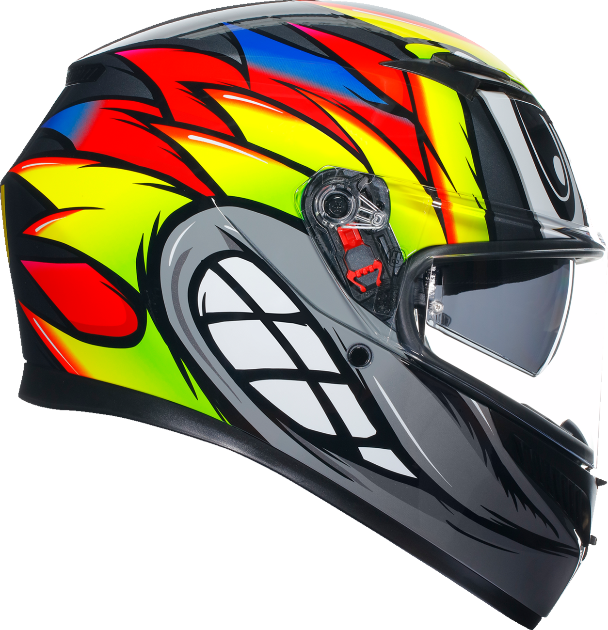 AGV K3 Helmet - Birdy 2.0 - Gray/Yellow/Red - 2XL 21183810040122X