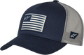 ALPINESTARS Flag Snapback Hat - Navy/Gray - One Size 1211810137011OS