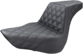 SADDLEMEN Step-Up Seat - Full Lattice Stitch - Black 818-27-175