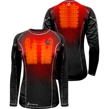 GERBING HEATED CLOTHING Women's 7V Heated Base Layer Shirt - 2XL GERBLS7VWBLKXXL