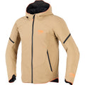 ALPINESTARS Aeroshell Waterproof Jacket - Dark Khaki/Black/Orange Fluo - 2XL 3200226-8038-2X