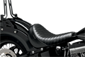 LE PERA Bare Bones Solo Seat - Pleated - Black - FLS/FXS '11-'15  Softail Slim/ Blackline   LKS-007PT