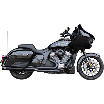 S&S CYCLE 2-into-1 Qualifier Exhaust System - Guardian Black - Race Only - Indian with PowerPlus 550-1131