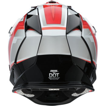MOOSE OFFROAD MR3 Helmet - F.A.F. - White/Black/Red - Large 0110-8935