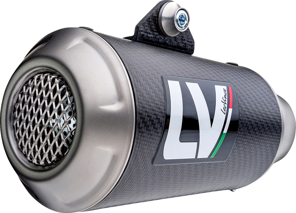 LEOVINCE LV-10 Slip-On Muffler - Carbon Fiber Scrambler   2021-2022 15250C
