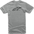 ALPINESTARS Ageless T-Shirt - Heather Gray/Black - Large 1032720301126L