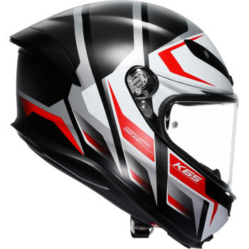 AGV K6 S Helmet - Karve - Matte Black/White/Red - Large 2118395002-025-L