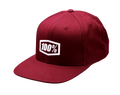100% Icon Snapback Hat - Burgundy - One Size 20044-00001