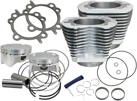 S&S CYCLE Cylinder Kit - 110" - Silver NOT RECOMMENDED F/TRIKES 910-0650