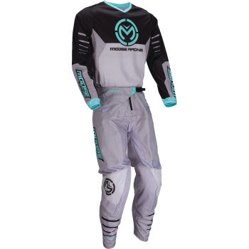MOOSE RACING Qualifier® Jersey - Gray/Teal - Small 2910-8183