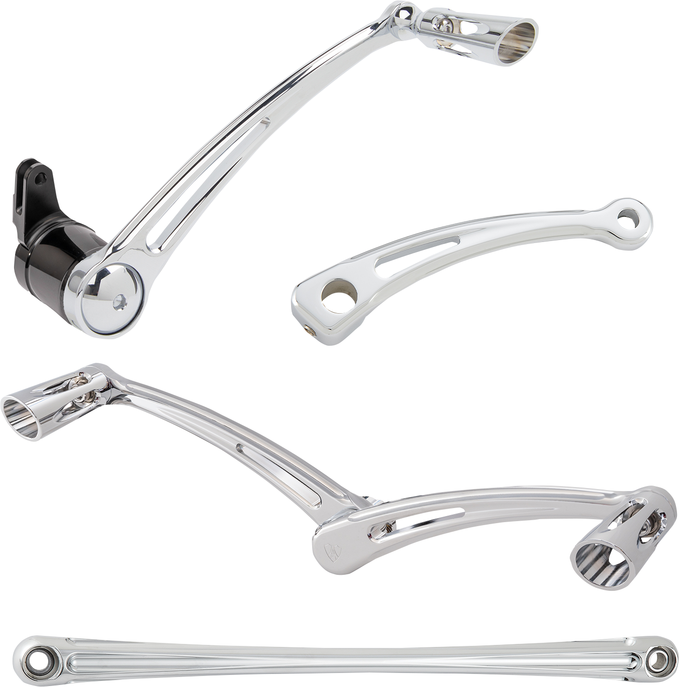 ARLEN NESS Deep Cut Foot Control Kit w/ Heel/Toe Shifter - Chrome 420-107