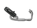 KAWASAKI NINJA 650/Z650 '23/24 E5+ FULL SYSTEM WITH ICON ALUMINIUM DARK SILENCER - 77501akn
