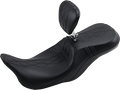 LE PERA Outcast GT Seat - 2-Up - With Backrest - Black Double Diamond - Perforated - FLH LK-997BRGT2