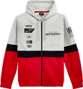 ALPINESTARS Position Zip Hoodie - Silver/Black/Red - Medium 1212-530221096M