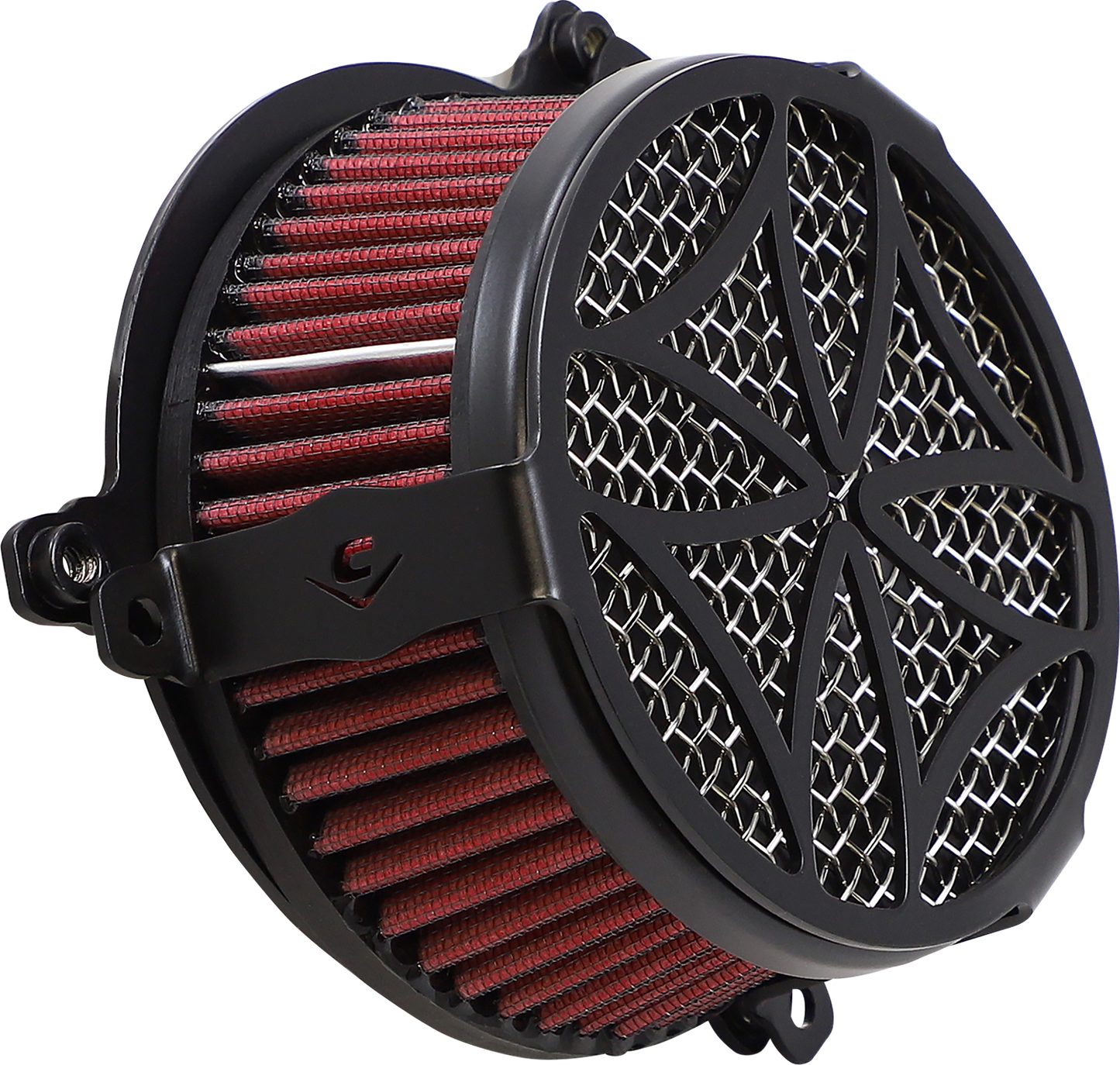 COBRA Air Filter - Cross - Black 606-0102-02B-SB