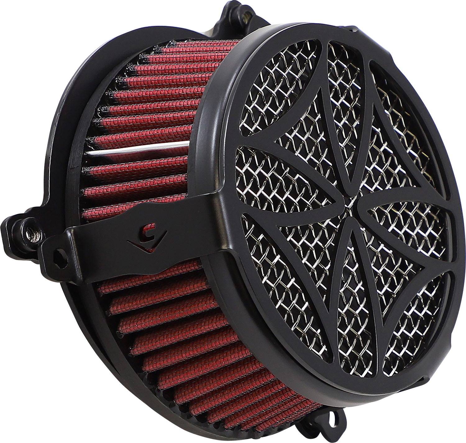 COBRA Air Filter - Cross - Black 606-0102-02B-SB