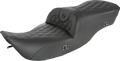 SADDLEMEN Roadsofa Seat - without Backrest - Full Lattice Stitch - Heated - '99-07 FLH 897-06-182HCT