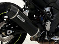 Arrow Suzuki Dl 1000 V-Strom '14 Homologated Aluminium Dark Maxi Race-Tech Silencer With Carbon End Cap For Original Collec. 71816akn