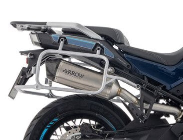 71991PK Arrow CF Moto 800 MT 2025 Race-Tech titanium silencer with carby end cap