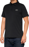 100% Corpo Polo Shirt - Black/Gray - Large 35019-057-12