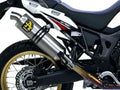 72621AO  Arrow Aluminum Maxi Race-Tech Silencer for CRF1000L Africa Twin 16-19