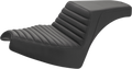 SADDLEMEN Step Up Seat - Front Tuck-n'-Roll/Rear Smooth - Black - Chief I21-04-171