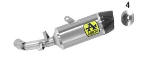72627AK  Arrow Indy Race Slip-on Exhaust, Aluminum for KTM 390 Adventure 20-24