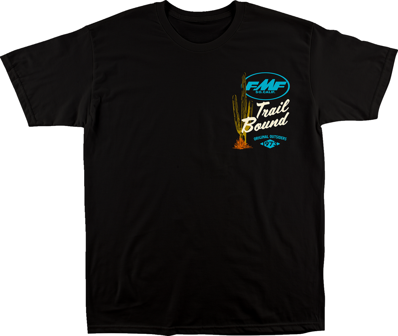 FMF Trailbound T-Shirt - Black - Small FA22118909BLKS 3030-22446