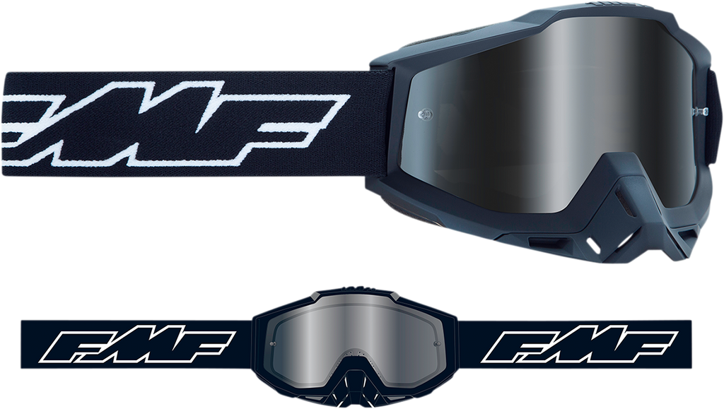 FMF PowerBomb Goggles - Rocket - Black - Silver Mirror F-50037-00001 2601-2979
