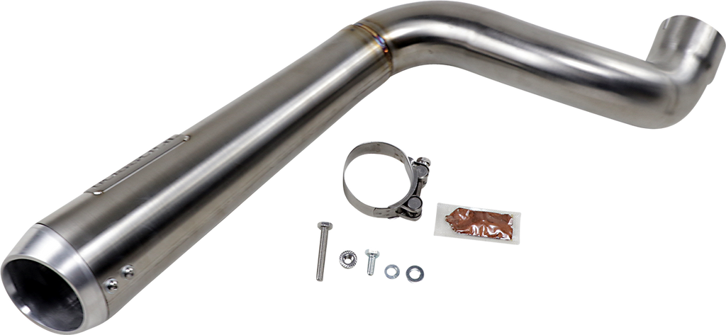 BASSANI XHAUST 4" Short Megaphone Muffler without Catalytic Converter - High Mount Indian FTR 1200  8F227SS
