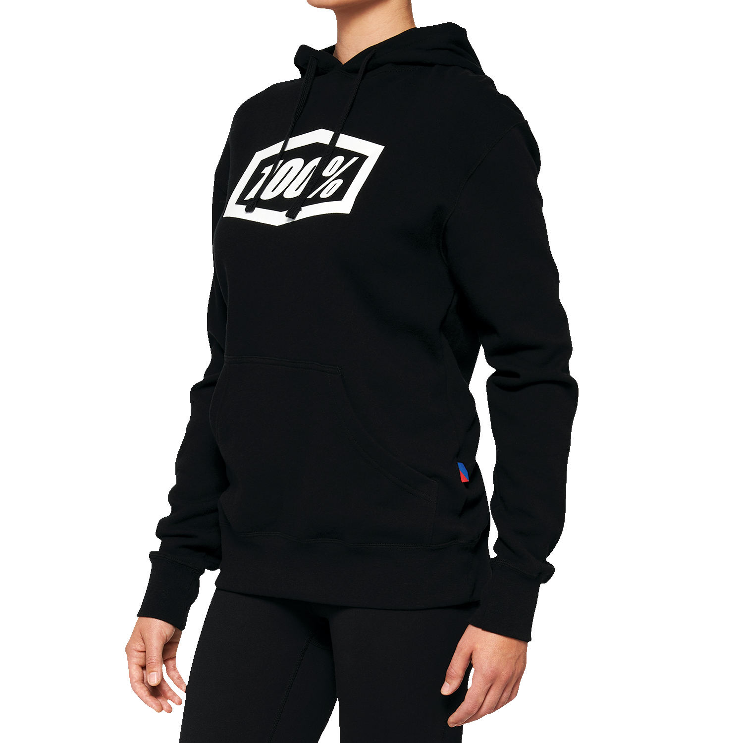 100% Women's Icon Hoodie - Black - Small 20031-00000